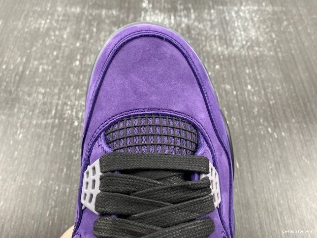 Travis Suede Jordan Purple Air 4 Scott x 1107